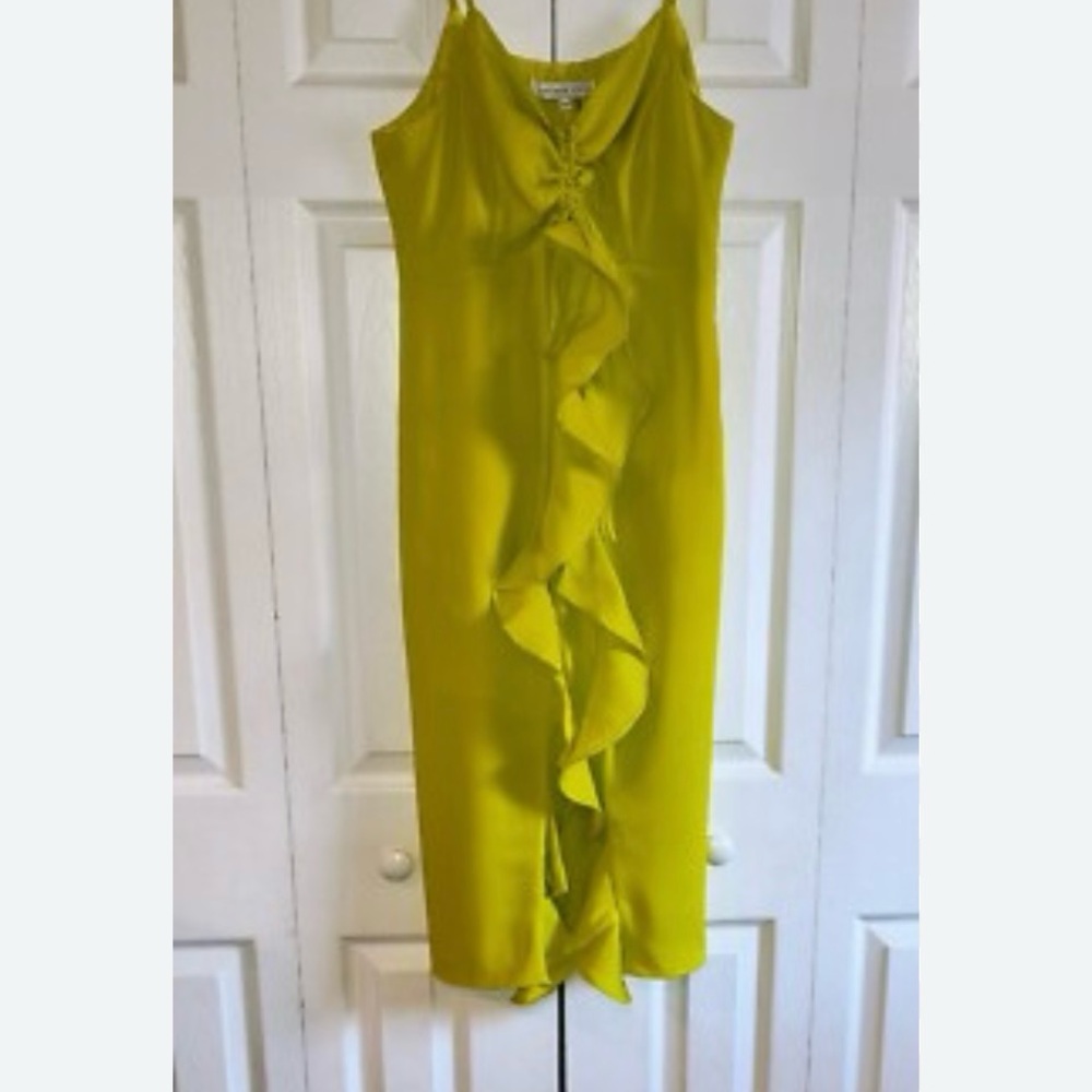 Endless Rose Vibrant Yellow Midi Dress